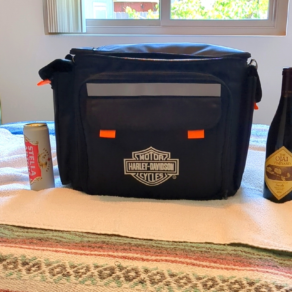 Harley-Davidson Black&Orange insulated Cooler/Picnic Bag